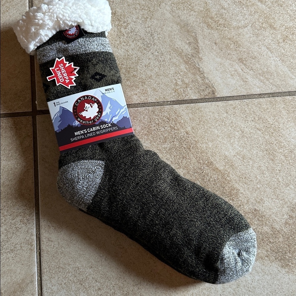 NWT Canada Weather Gear Men's Cabin Socks 6/12